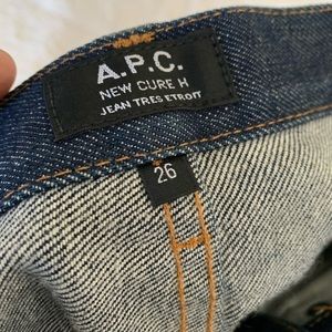 APC New Cure H Jeans size 26
